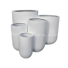 Factory Direct Pots - Tall U-Planter-Satin White